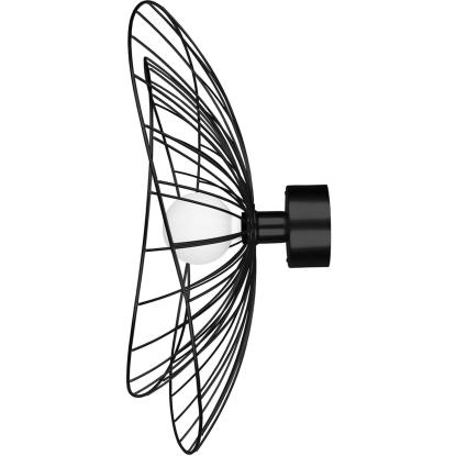 Globen Lighting Ray loft-/væglampe, Ø60 cm, sort