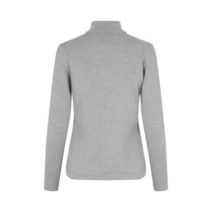 Seven Seas S661 The cardigan med lynlås, merino, dame, lys grå melange