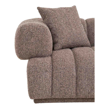 Aurora sofa med tre puder, brun