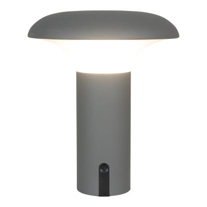 Lampe, genopladelig, grå