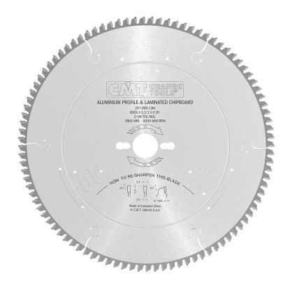 CMT rundsavsklinge til aluminium og plastik, Z96 NE Neg, Ø305 x 3,2 x 30 mm