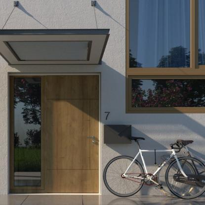 Bravios Letter/Kuvert postkasse, sort
