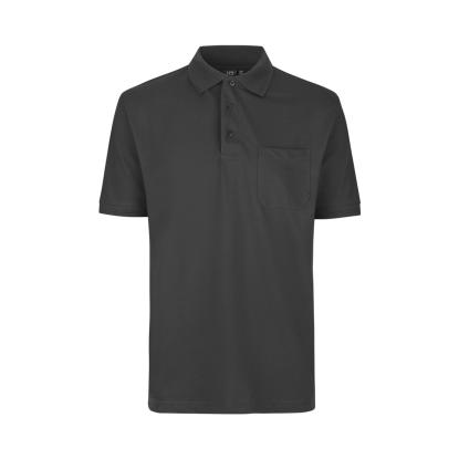 ID PRO Wear 0320 poloshirt med lomme, koks grå