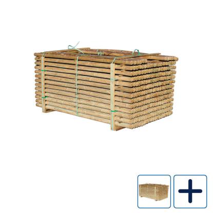 NSH trykimprægneret rafte, faset i begge ender, Ø6 cm - 1 stk.