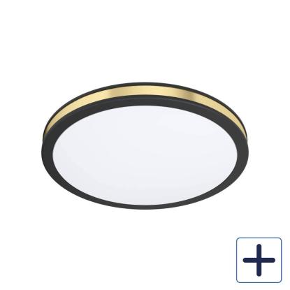 EGLO PESCAITO LED væg/loftlampe, guld/sort