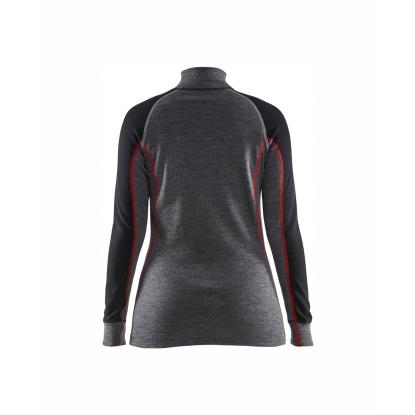 Blåkläder 7299 dame undertrøje xwarm, mellemgrå/sort
