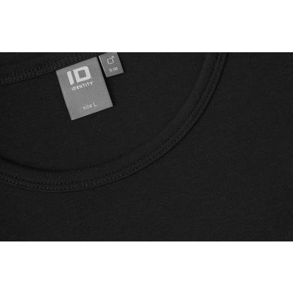 ID 0518 Interlock T-shirt med lange ærmer, sort