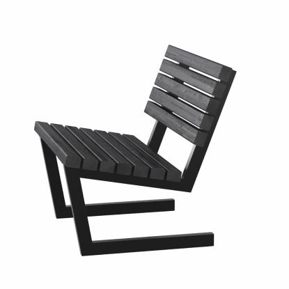 PLUS Siesta Living stol, sort, 75 cm