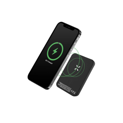 FIXED MagZen trådløs powerbank, 6000 mAh, sort