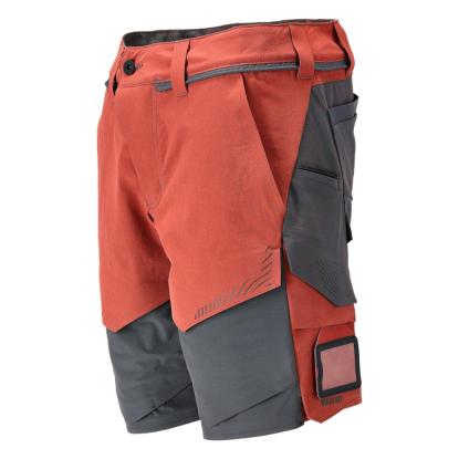 MASCOT CUSTOMIZED arbejdsshorts, efterårsrød/stengrå