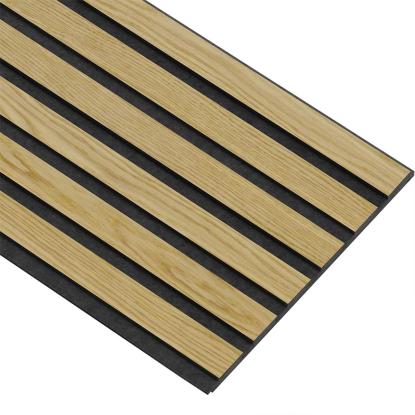 I-Wood Medio+ Original akustikpanel, klar olieret, sort filt og sort kerne, egefiner, 17 x 300 mm