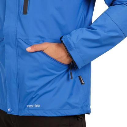 Trespass CORVO JACKET vindtæt regnjakke, herre, blå