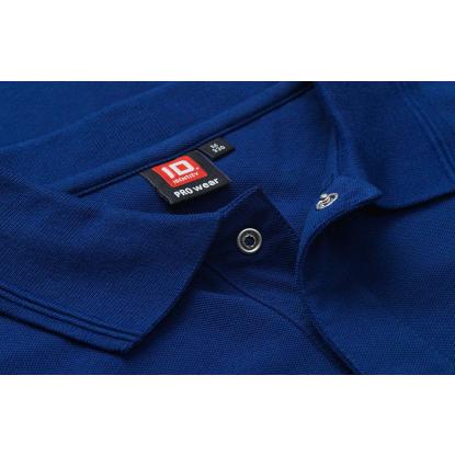 ID PRO Wear 0330 poloshirt med trykknap, kongeblå