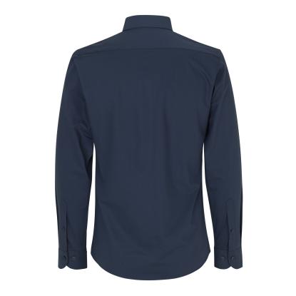 Seven Seas S51 hybridskjorte, slim, navy