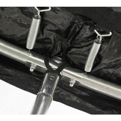TP Toys trampolin med sikkerhedsnet, sort, Ø244 cm