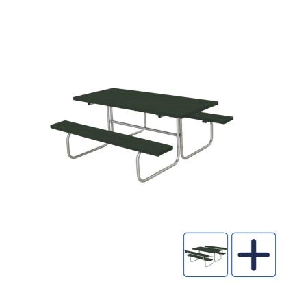 PLUS Classic bord/bænkesæt, grøn/nåletræ