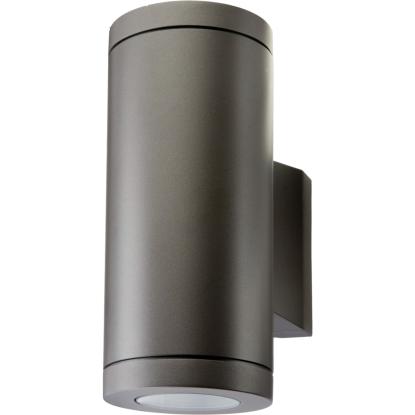 SG Armaturen Metro LED væglampe, Ø9 cm, GU10, 2 x 4,5W LED, IP65, grafitgrå