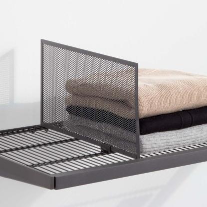 Décor+ D40 meshopdeler til trådhylde, mat grå - 2 stk.