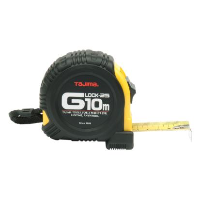 Tajima G-Lock båndmål, 25 mm, sort - 10 meter