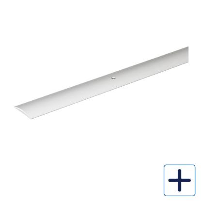 Habo A13 tæppeliste med skruehuller, aluminium