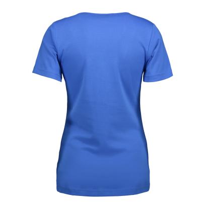 ID 0506 Interlock T-shirt med v-hals, dame, azur