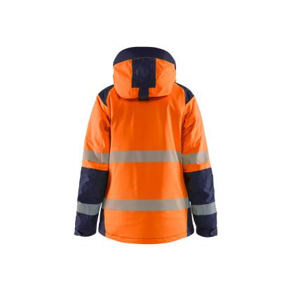 Blåkläder 4456 dame high vis vinterjakke, hi-vis orange/marineblå