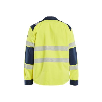 Blåkläder 3239 multinorm skjorte inherent, hi-vis gul/marineblå
