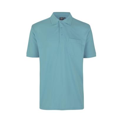 ID PRO Wear 0320 poloshirt med lomme, støvet aqua