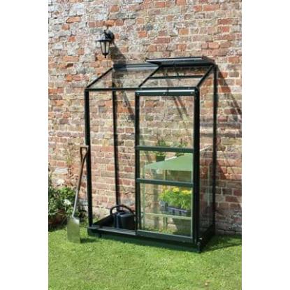 Halls Altan 2 vægdrivhus 0,9 m², grøn, 3 mm glas