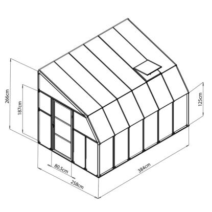 Rion Sun Room 46 udestue, polypropylen/akryl, hvid - 9,9 m²