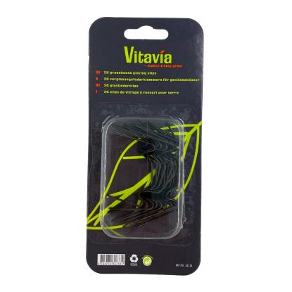 Vitavia glasclips, sort - 20 stk.