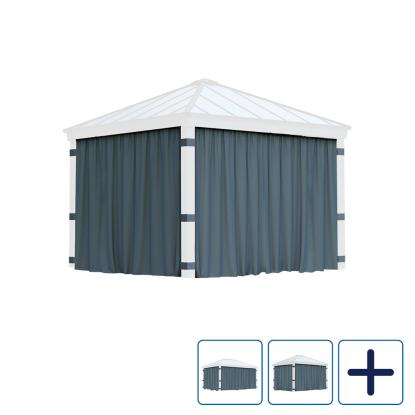Canopia by Palram gardinsæt til Dallas pavillon, 2,12 meter høj, mørkegrå - 4 stk.