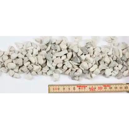 Hvide granitskærver, 8-11 mm, 15 liter, 48 poser pr. palle