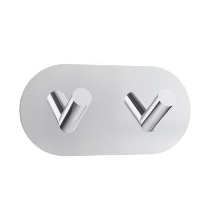 House Lucca knage med 2 kroge, krom, 96 x 48 x 30 mm