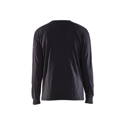 Blåkläder 3483 flammehæmmende t-shirt lang ærme inherent, marineblå