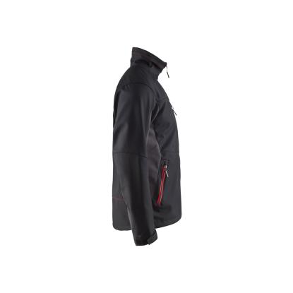 Blåkläder 4950 softshell jakke, sort/rød