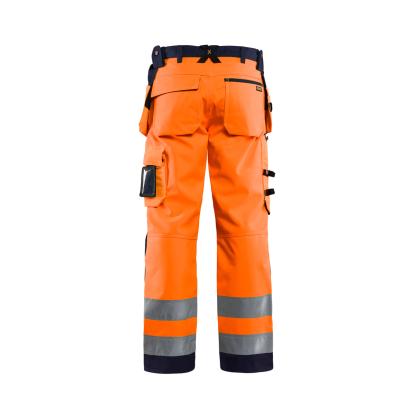 Blåkläder 1567 high vis softshell buks, hi-vis orange/marineblå