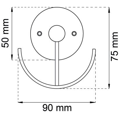 Habo Smile frakkekrog, sort