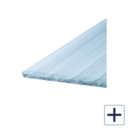 Plastmo TwinLite termotag, 10 mm, PC, opal, bredde 98 cm