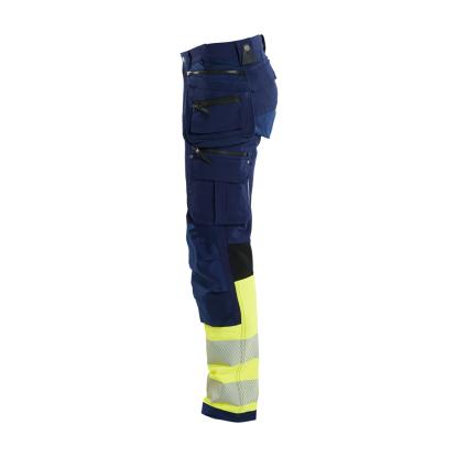 Blåkläder 1993 high vis buks 4-vejs stretch, marineblå/hi-vis gul
