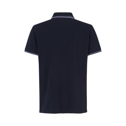 ID 0522 Kontrast poloshirt med stretch, navy
