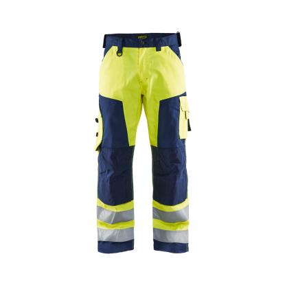 Blåkläder 1566 high vis buks, hi-vis gul/marineblå