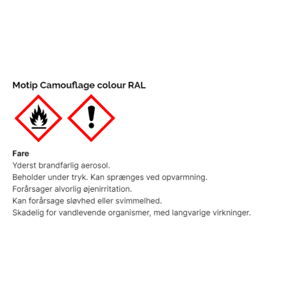 Motip spray camouflage, 400 ml - grå