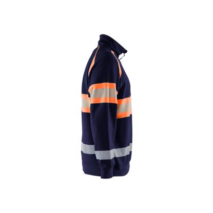 Blåkläder 3553 high vis sweatshirt, marineblå/hi-vis orange