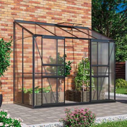 Vitavia Ida 3300 drivhus, sort 3,3 m², 4 mm poly
