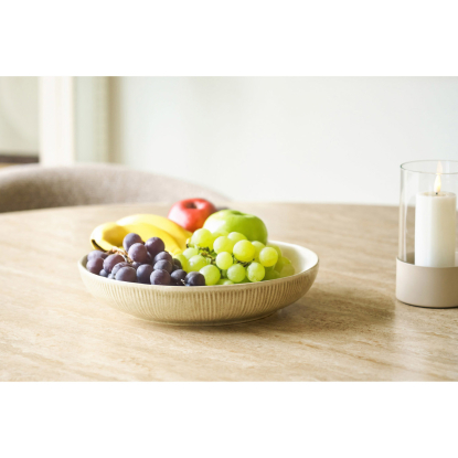 Viola serveringsskål, stentøj, beige, Ø27 cm