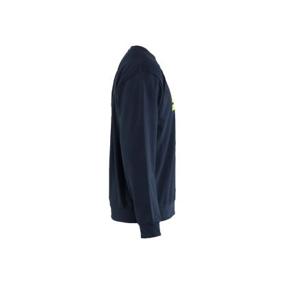 Blåkläder 3534 sweatshirt, mørk marineblå/hi-vis gul