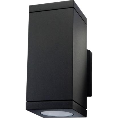 SG Armaturen Echo LED væglampe, op/ned, GU10, 2 x 4,5W LED, IP54, sort