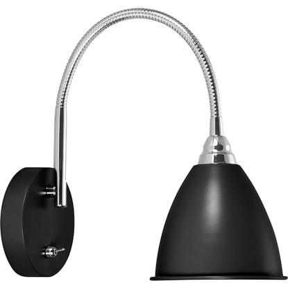 Armaturhantverk Smögen væglampe, H28 cm, sort