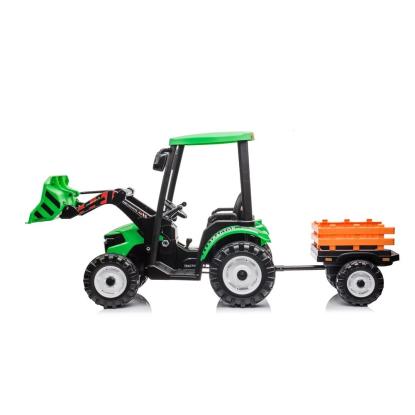 Azeno gravemaskine med trailer, 24V, grøn